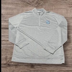 Seattle Kraken quarter zip Grey NHL